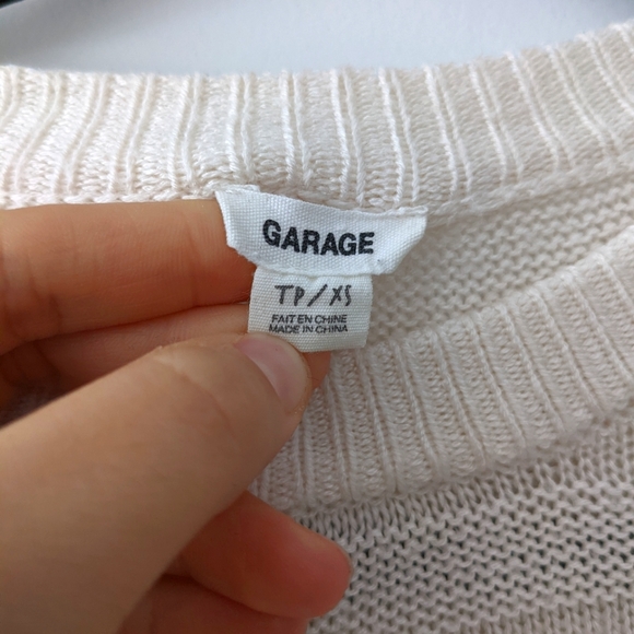 Garage Light Cream Long Sleeved Shirt - Size XS - Picture 4 of 5